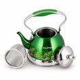 thumbnail image 5 of HausRoland Stainless Steel Stovetop Kettle with Ergonomic Handle 0.74 Qt (0.7 L) Tea Kettle for Stove Top, Green, 5 of 7