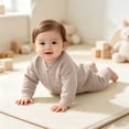 thumbnail image 5 of Bxsruta Baby Bodysuit Cotton One-Piece Romper Long Sleeve and Play Outfit, 5 of 7