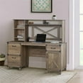 thumbnail image 5 of Pemberly Row Farmhouse Engineered Wood Executive Desk in Rustic Oak, 5 of 10
