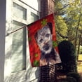 thumbnail image 2 of Carolines Treasures SC9759CHF Norfolk Terrier Puppy Drapeau de Vacances Flocons de Neige Rouges Toile Taille Maison, 2 of 4