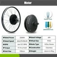 thumbnail image 4 of Kit de Conversion Moteur Sans Balais 48V 2000W avec Roue KT SM 20 Pouces 24 Pouces 26 Pouces 28 Pouces 29 Pouces 700C, 4 of 5