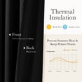 thumbnail image 4 of NICETOWN Black Velvet Curtains for Bedroom, Soft Luxury Vintage Pinch Pleat Blackout Thermal Insulated Velvet Curtain Drapes for Theatre Cinema, 40"x90", 2 Panels, 4 of 9