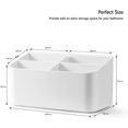 thumbnail image 2 of Adhesive White Shower Caddy, Bathroom Shelf Organizer, No-Drilling Wall Mounted Storage Rack for Inside Shower/Home/Kitchen, 2 of 6