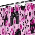 thumbnail image 3 of Pink Halloween Fantasy Pattern Shower Curtain 36"x72" ,Bathroom Decorative Shower Curtains Set with 12 Hooks,Modern Waterproof Washable Shower Curtain, 3 of 6
