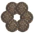 thumbnail image 3 of BZSMCE 6Pcs Drink Coasters With Holder 3.94Inch Gold and Black Painting Creative Coil Coaster Coasters Colors Absorbent Coasters for Drinks Coasters Set Thicken Heat for Home Table, 3 of 7