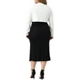 thumbnail image 4 of DARING DIVA Plus Size Long Sleeve Open Front Cropped Cardigans Shrugs 1X White, 4 of 6