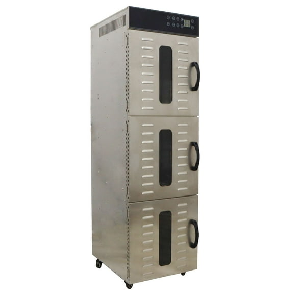 INTBUYING Food Dehydrator SS Dehydrator Jerky Touch Digital Temperature Control Pet Food Dryer 36 Tray
