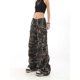 thumbnail image 1 of American Retro High Street Casual Overalls Camouflage Loose Wide Leg Pants For Women Y2k Hip-hop Cargo Grunge Baggy Trousers, 1 of 4