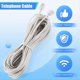 thumbnail image 4 of 1pcs 10m RJ11 Telephone Connector Extension Cable, 4 of 5