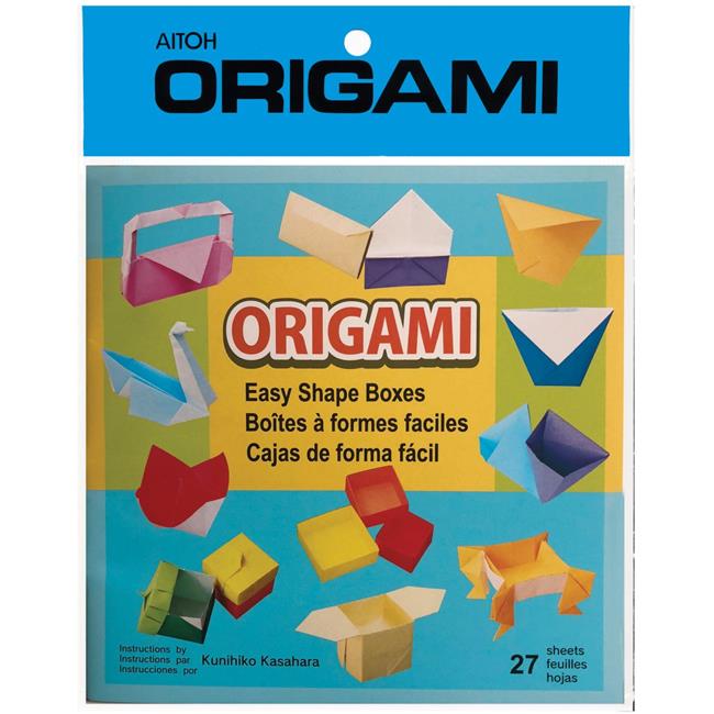 Origami Paper 5.875"X5.875" 27/PkgEasy Shape Boxes, Assorted Colors
