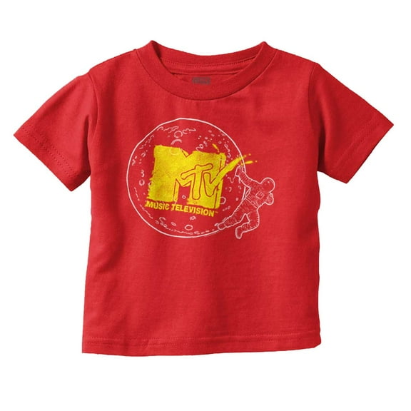 Retro MTV Logo Moon Man Graffiti Toddler Boy Girl T Shirt Infant Toddler Brisco Brands 6M