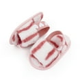 thumbnail image 4 of Infant Baby Girls Anti-slip Sandals Toddler Faux Fur Tie-dye Slippers House Shoes, 4 of 7