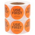 thumbnail image 1 of SHISUYAN 2 Rolls of Use First Stickers Food Service Labels Restaurant Adhesive Food Labels Kitchen Food Stickers, 1 of 9