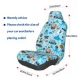 thumbnail image 3 of Honeii Animal Pirate Print Car Seat Cover,Car Interior Covers,Universal Fit Seat Protector, Compatible with Most Cars, SUVs, Trucks, and Vans, 3 of 5