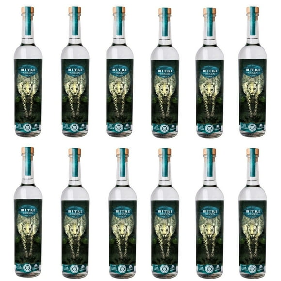 Pack de 12 Mezcal Mitre Origen Artesanal Joven 700 ml
