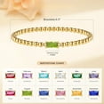 thumbnail image 3 of Exquisite Birthstone Jewelry for Women, Flexible 14K Gold-Plated Bead Bracelets, Fashionable Friendship Birthday Gift for Her, 3 of 5
