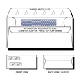 Compuchecks 500 No. 8 Double Window Security Envelopes for Checks
