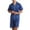01 Dark Blue, variant on Awdenio Men Satin Silk Pajamas Sets Short Sleeve Sleepwear Button-Down PJs Sets Two-Pieces Loungewear with Pockets