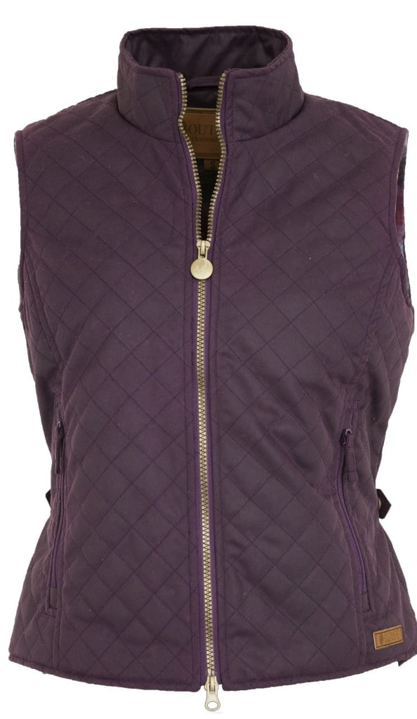 Outback Trading Vest Womens Quilted Zipper Oilskin Princess 2177