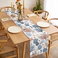 thumbnail image 3 of Table Runner 72 Inches Long for Kitchen Dining, Blue Coral Coastal Dresser Scarf Farmhouse, Dining Table Decorations for Wedding/Parties, Summer Beach Starfish Nautical 13 x 72 In, 3 of 8