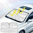 thumbnail image 2 of Car Windshield Sun Shade Cover, Large Foldable Car Reflector Windshield Cover, Auto Sun Shield Heat Protector, Car Sunshade Umbrella, Useful Front Window Sunshade Covers for Car, 2 of 7