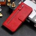 thumbnail image 2 of For Samsung Galaxy S25 Ultra 5G 6.9-inch Wallet Case for Women Men Multi-Card Slots Zipper Pocket Leather Phone Case,Red,For Galaxy S25 Ultra 5G, 2 of 7