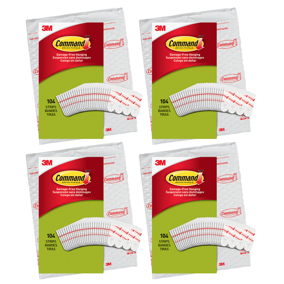 Command Small Poster Strips: (White) [416-pack] 17024-104NA - Walmart.com