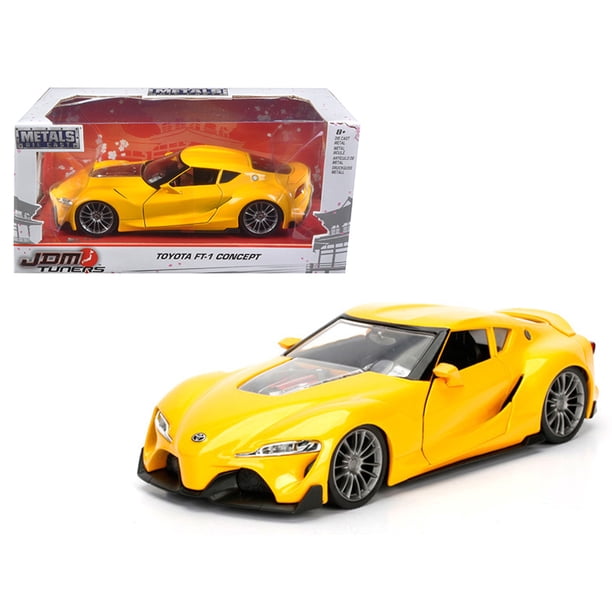 Jada Toyota FT-1 Concept Yellow JDM Tuners 1/24 Diecast Model Car