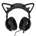 thumbnail image 3 of Gaming Headset 8 Color Light Effects 3 Sound Modes 3.5mm USB Cat Ear PC Gaming Headphones Black, 3 of 5