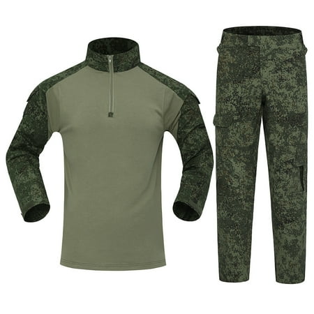 80S Outfit for Men Hat Men s Outdoor Sports Camouflage Shirt And Pants Set Long Sleeve Bdu Hunting 1/4 Zip Xl Mens Jeans Slim Fit Stretch Black