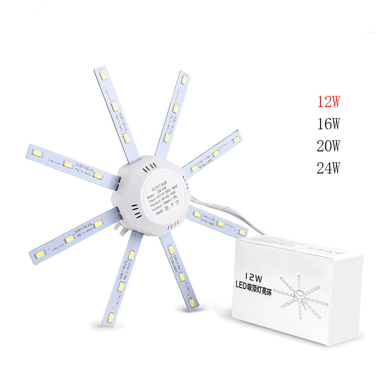LED celling lamp 5730SMD 12W/16W/20W/24W high bright white octopus Round kitchen 