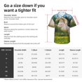 thumbnail image 6 of Lsque Horse Rearing Up In The Field pattern Hawaiian Shirt for Men, Unisex Summer Beach Casual Short Sleeve Button Down Shirts-Small, 6 of 9