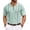 Mint Green, variant on COOFANDY Mens Knit Button Down Shirt Casual Short Sleeve Button Up Shirts Polo Golf Beachwear Textured Shirts Spring Summer Cuban Clothes