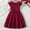 Wine, variant on NAISIBABY Girls Princess Dress, Ruffle Sleeve Bow Lace Mesh Party Pageant Dress Blue 9-10T