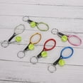 thumbnail image 4 of 6 mini llaveros colgantes de simulación de tenis y raqueta, modelo para bolso, decoración colgante., 4 of 14