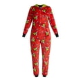 thumbnail image 4 of The Grinch Women’s and Women’s Plus Minky Union Suit Pajamas with Pockets, Sizes XS-3X, 4 of 4