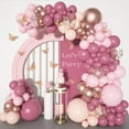 thumbnail image 3 of Butterfly Party Birthday Balloon Chain Set Meal One-year-old Mother's Valentine's Day Wedding Scene Decoration Arrangement, 3 of 5