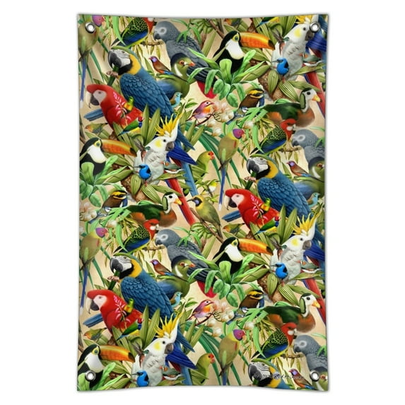 Tropical Birds Parrot Macaw Toucan Pattern Home Business Office Sign