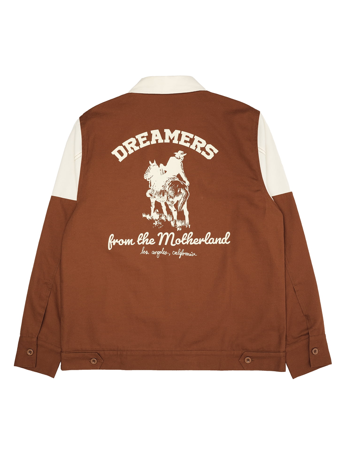 Wish Me Luck Men's Dreamer's Graphic Print Workwear Style Jacket, Sizes S-3XL