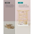 thumbnail image 4 of Organizador de joyas SONGMICS, soporte para pendientes de 4 niveles, blanco y dorado, 4 of 6