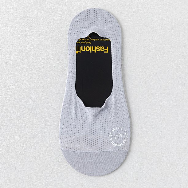 Calcetines de hombre, calcetines náuticos de verano, finos, de malla de seda de hielo, de algodón, transpirables, absorbentes del sudor, de boca baja, antideslizantes, de silicona, de corte bajo,