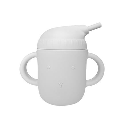 

Sijiali 1Pcs Cartoon Shape Handle Design Food Grade Baby Straw Cup Infant Straw Silicone Feeding Cup Baby Accessories