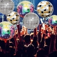 thumbnail image 5 of Globos de Discoteca, 12 Unidades, Globos de Discoteca de 22 Pulgadas y 4D de Colores, para Cumpleaños, Decoraciones de Discoteca de los Años 70, 80 y 90., 5 of 5