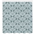 thumbnail image 2 of Ambesonne Victorian Shower Curtain, Vintage Floral Ivy Swirls, 69"Wx84"L, Almond Green, 2 of 4