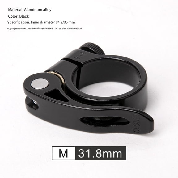 Mountain Bike Seatpost Clamp 31.8Mm/34.9Mm Aluminum Alloy Quick Release Seat Tube Clamp Bicycle Seatposts Clip Accessories