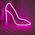 thumbnail image 1 of Pink High Heels Neon Sign, Battery Operated or USB Powered LED Neon Sign Light for Party, Home, Wall Decoration Lamp Kids Gift, 1 of 5