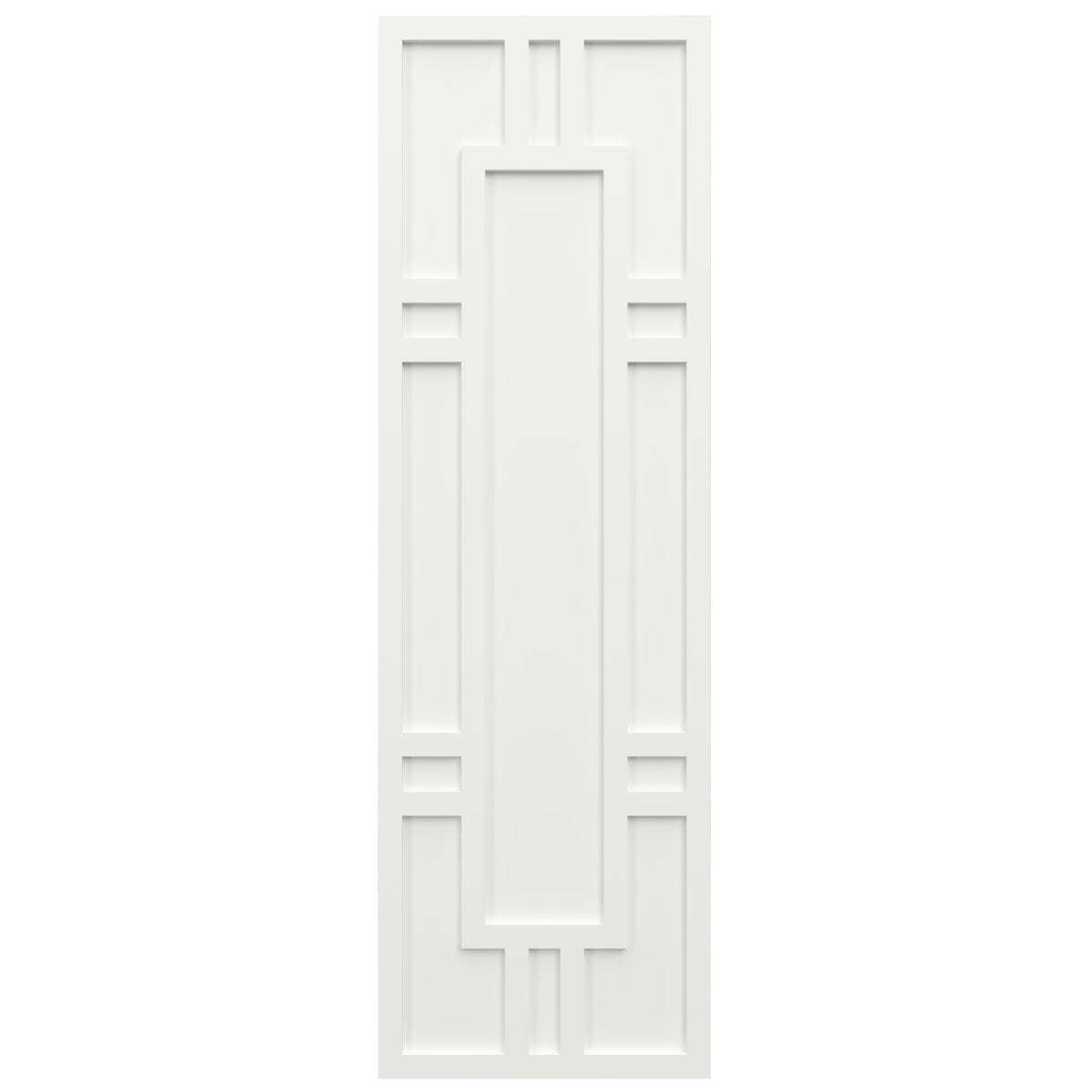 Ekena Millwork 15"W x 62"H True Fit PVC Hastings Fixed Mount Shutters, Unfinished (Per Pair - Hardware Not Included)