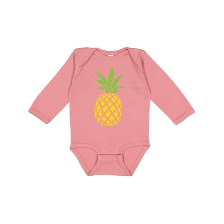 

Inktastic Summer Pineapple Gift Baby Boy or Baby Girl Long Sleeve Bodysuit