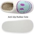 thumbnail image 3 of Comfortable Smiling Face Plush Slippers Upholstered Plush Slippers Green, 3 of 3