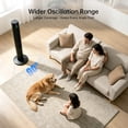 thumbnail image 2 of PhiloDeco 45" Bladeless Tower Fan, 4 Speed Settings & 4 Modes, 80° Wide-angle Oscillation , Remote Control & Timer, Sleep Mode, Safe Bladeless Design, Ideal for Households with Children or Pets, 2 of 8
